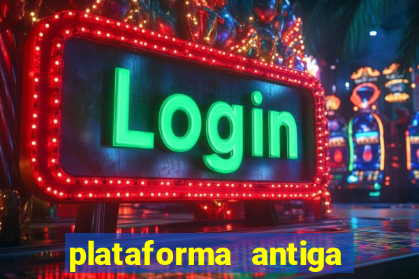 plataforma antiga de jogos